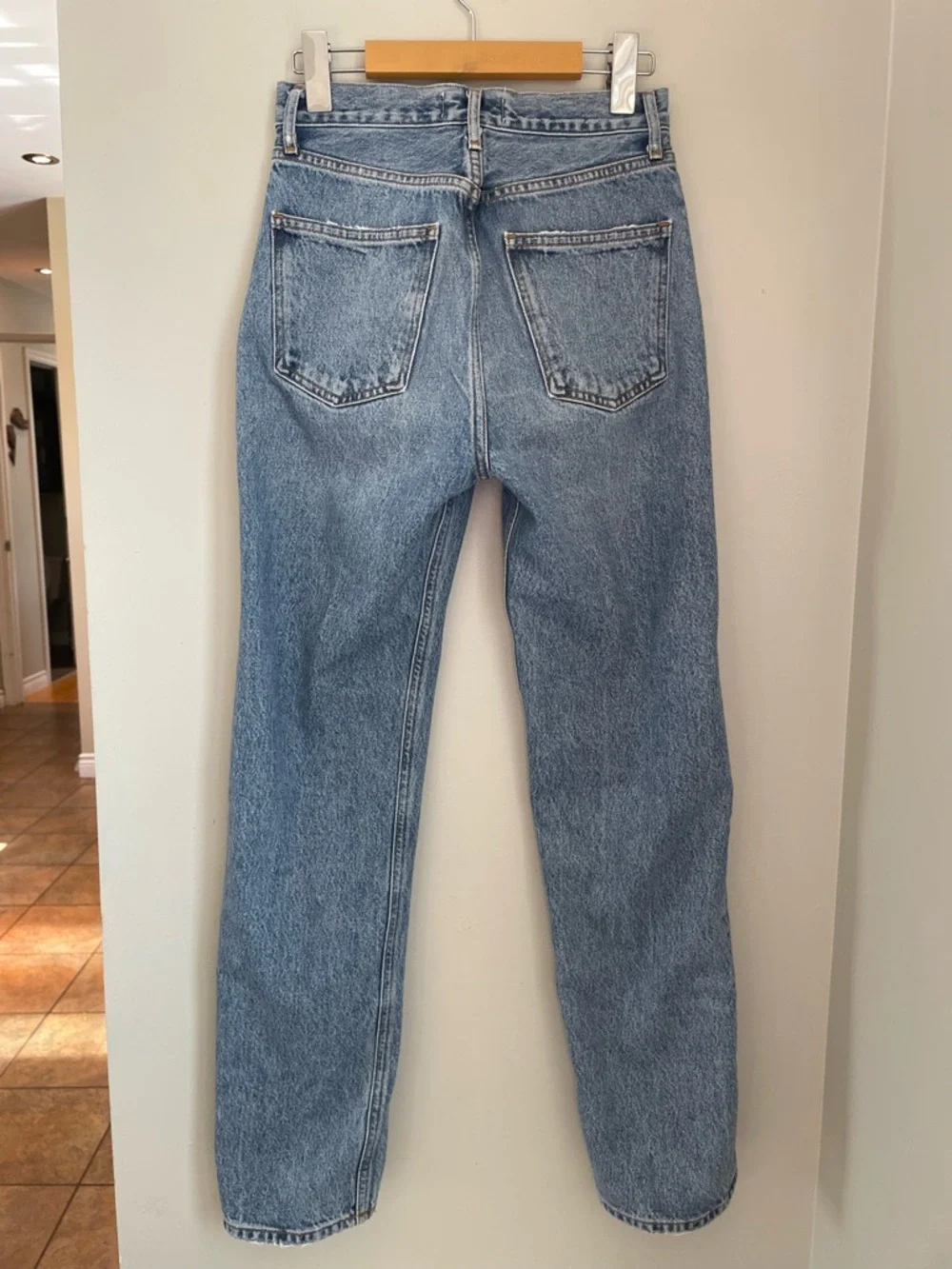 AGOLDE 90s PINCH WAIST HIGH RISE STRAIGHT IN NAVIGATE Size 24 - Picture 6 of 12